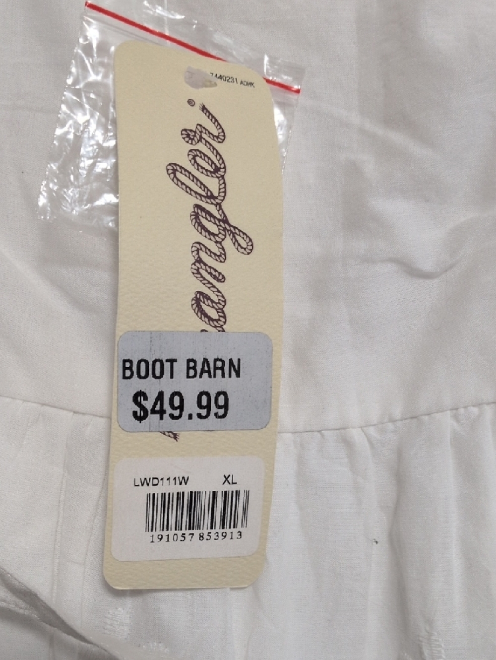 Wrangler White Eyelet Button-Front Maxi Dress - Picture 6 of 6